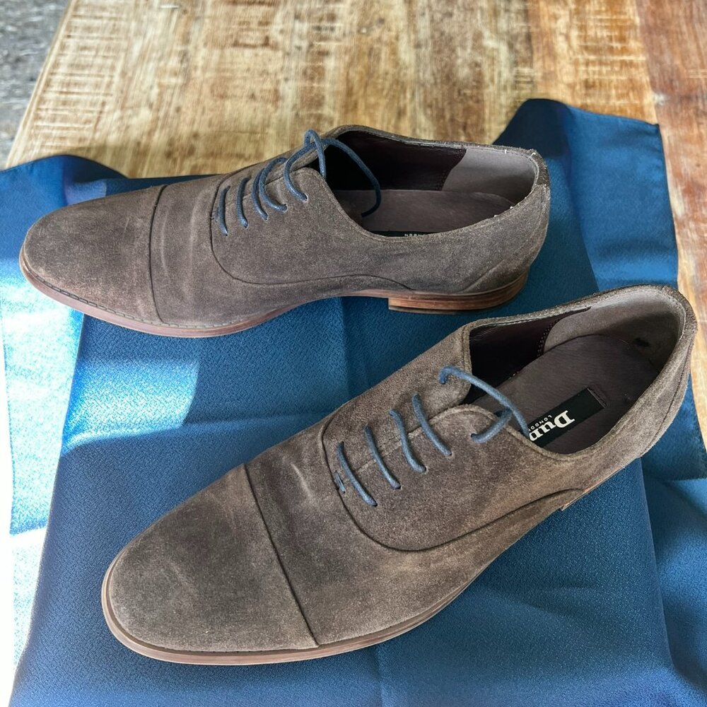 Dune London Men's Shoe, Brown, Suede